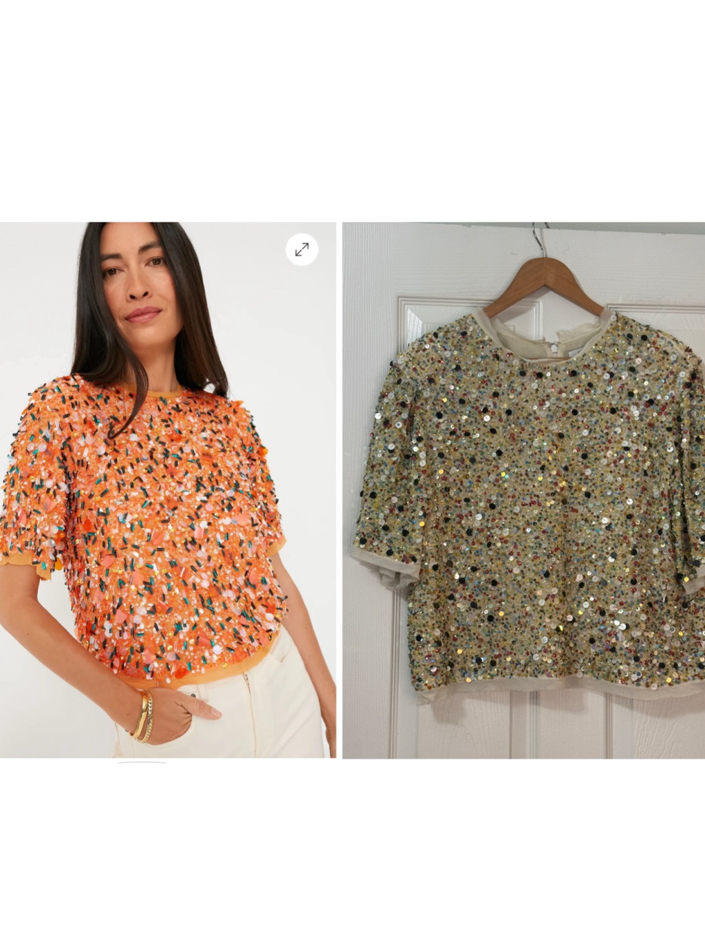 Hunter Bell Sequins Shelby Top